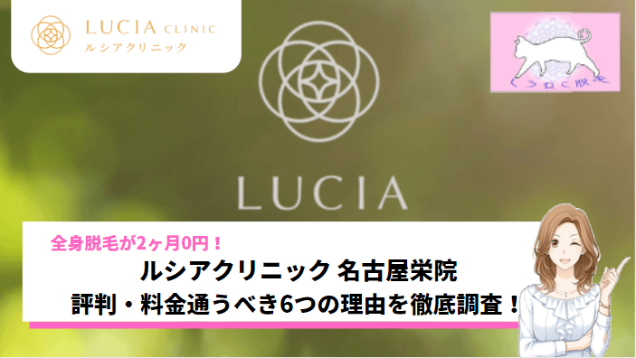 ルシアクリニック名古屋栄院は安いの 脱毛料金や評判を調査してわかっ