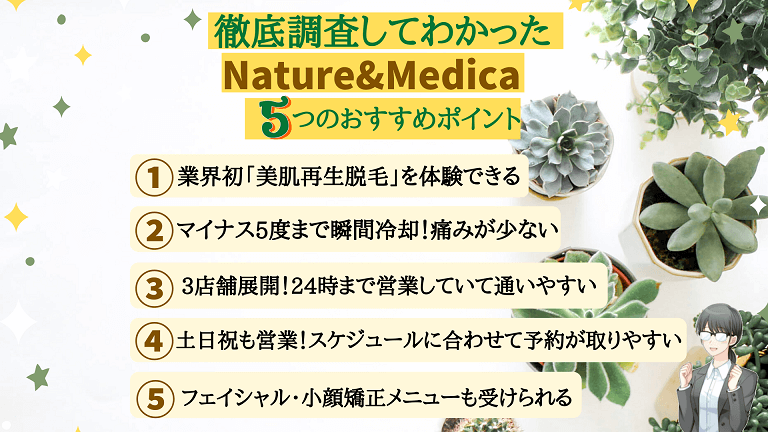 Nature&Medicaおすすめポイント
