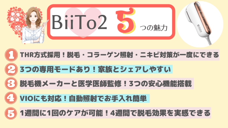 BiiTo2の5つの魅力