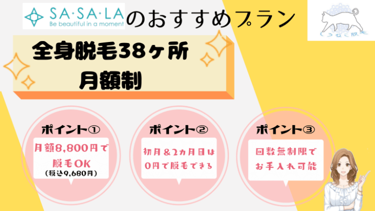 SASALAおすすめプラン