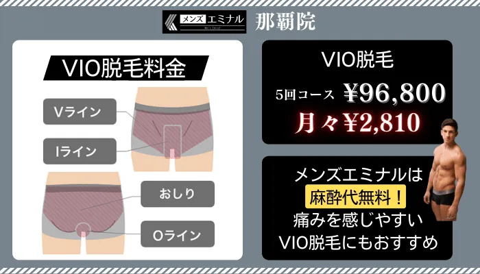 メンズエミナル那覇VIO脱毛料金