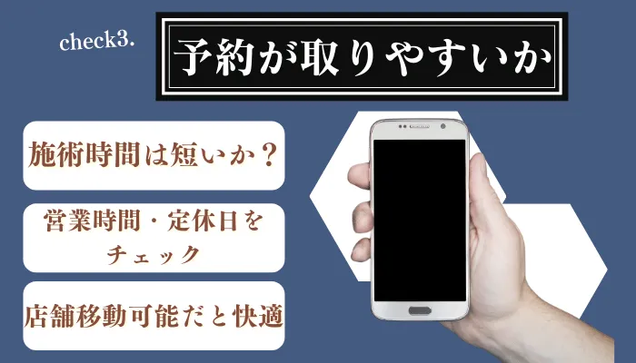 メンズ脱毛サロン選びポイント3