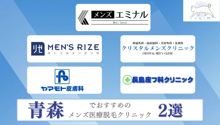 青森でおすすめの安いメンズ医療脱毛2選 永久脱毛可能な全5院をヒゲ Vioなど部位ごとに徹底比較