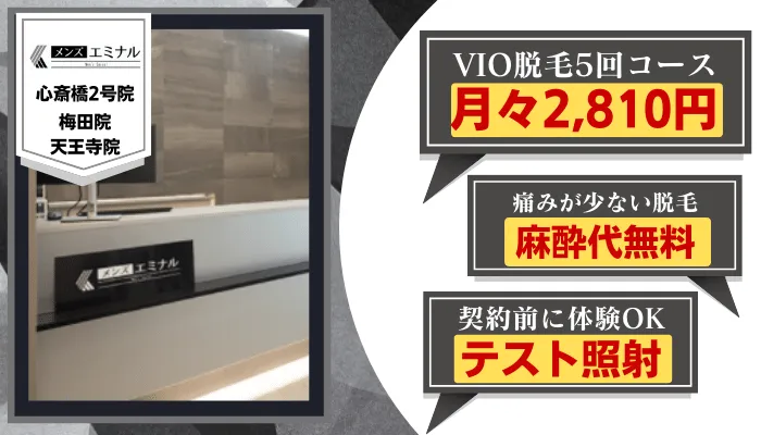 メンズエミナル大阪比較VIO