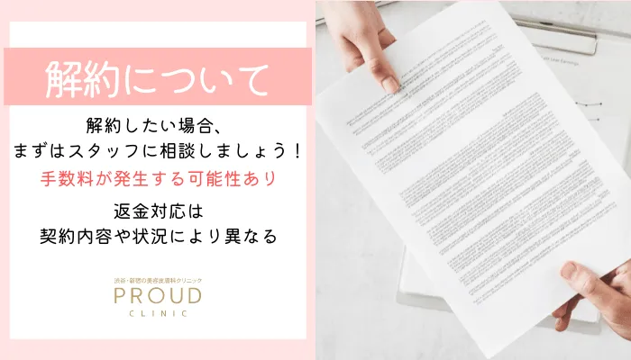 プラウドクリニック解約について