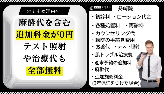メンズエミナル長崎おすすめ理由4