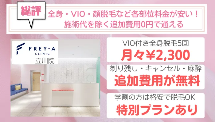 フレイアクリニック立川総評