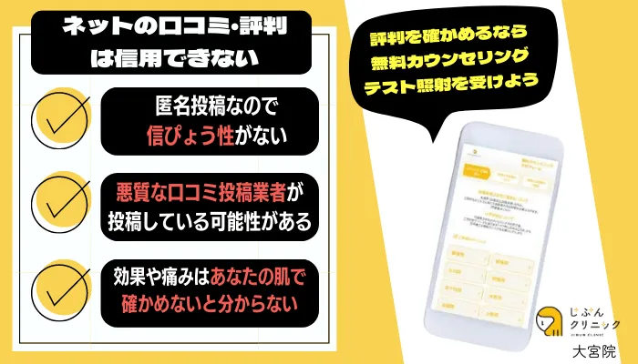 じぶんクリニック大宮口コミ評判