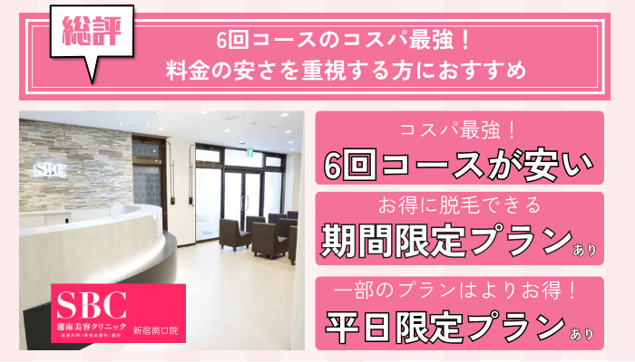 湘南美容クリニック新宿南口院の総評